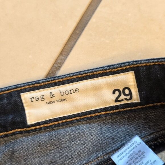 Rag And Bone Dre Low-Rise Slim Boyfriend Aster Size 29 - Picture 6 of 13